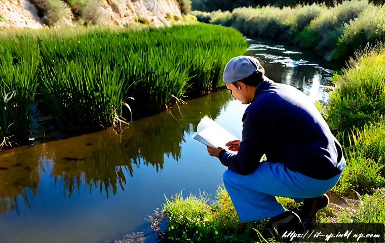 하천 생태계 복원 참여자를 위한 자원 개발 - Photorealistic riverside ecosystem restoration workshop in rural Italy, a mixed-age volunteer group ...